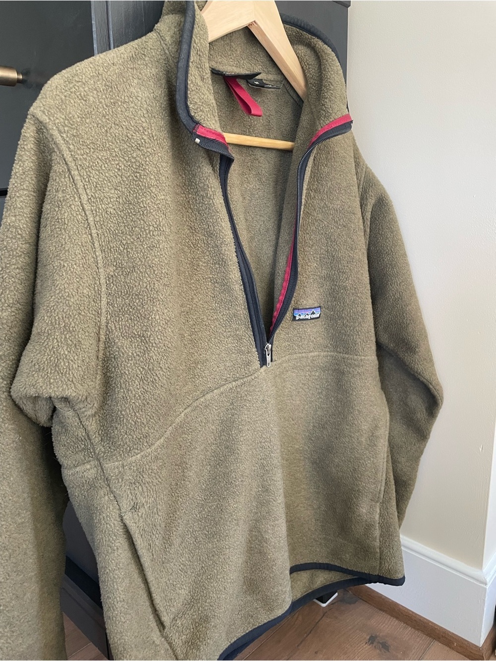 Vintage Patagonia Synchilla half zip fleece, brown/green, men’s medium - Picture 3 of 7